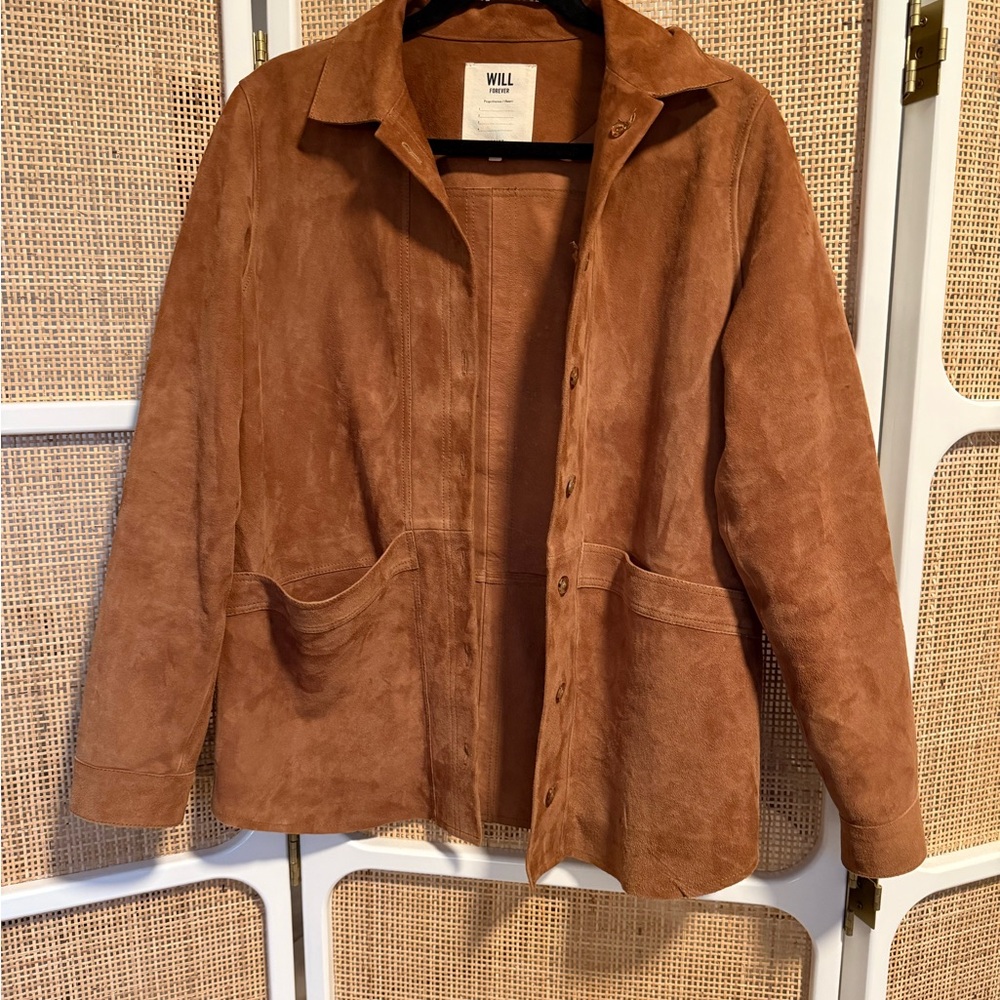 Sézane Will Jacket in Suede